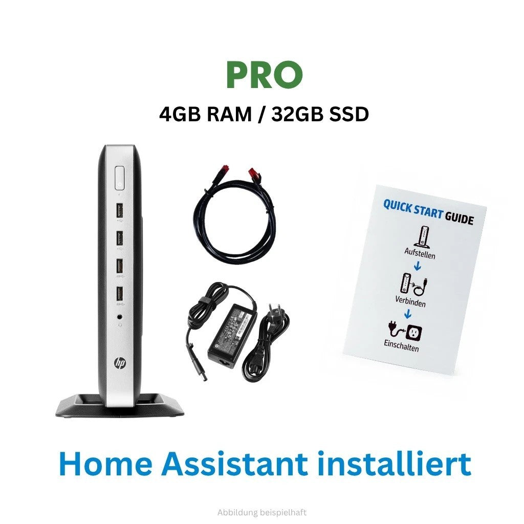 Mini PC Smart Home Server PRO 4GB/32GB SSD - Home Assistant vorinstalliert
