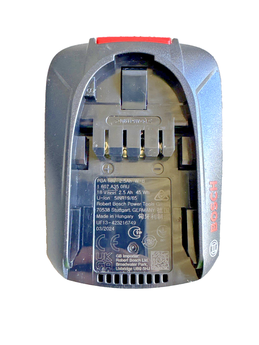 Bosch PBA 18V 2,5Ah Li-Ion Akku Batterie 1607A350T0 Power for All gebraucht