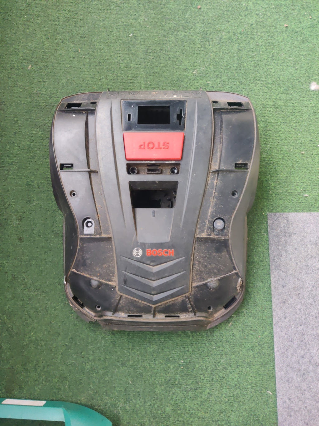 Bosch Indego 400 Chassis Schale Gehäuse Oberteil + Unterteil + Grüne Haube