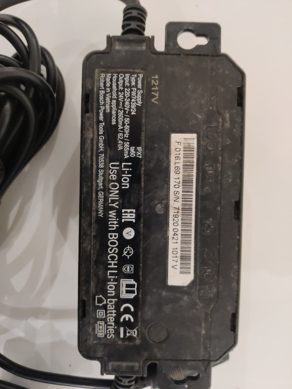 Original Bosch Indego Netzteil Gebraucht, Geprüft, Instandgesetzt, Funktional