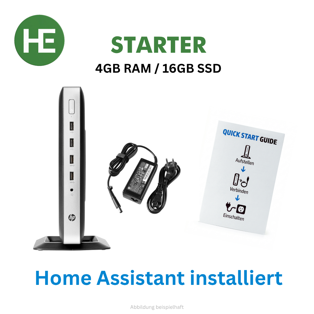 STARTER Smart Home Zentrale - Home Assistant installiert - Plug & Play, Lokal