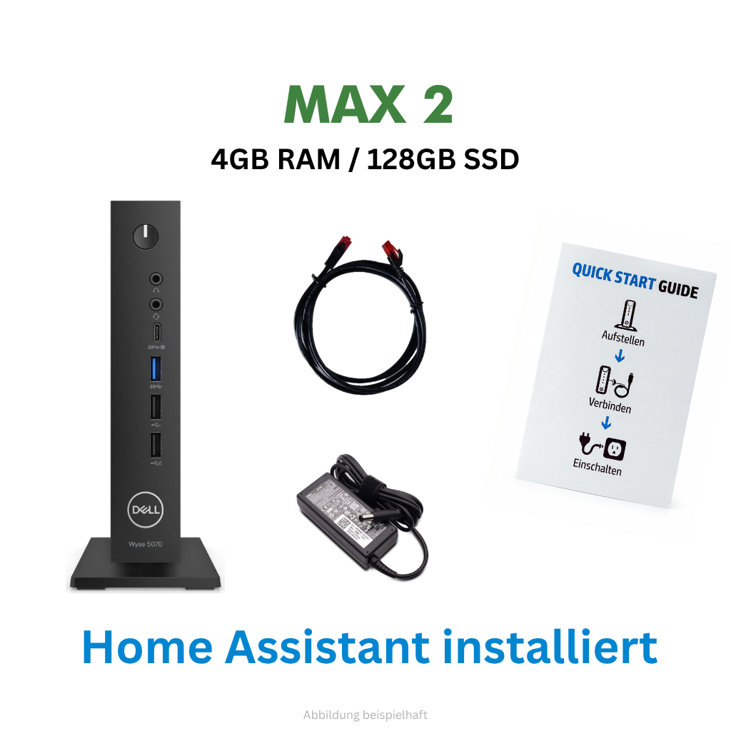 Mini PC Smart Home Server MAX 2 4GB/128GB - Home Assistant Dell Wyse 5070