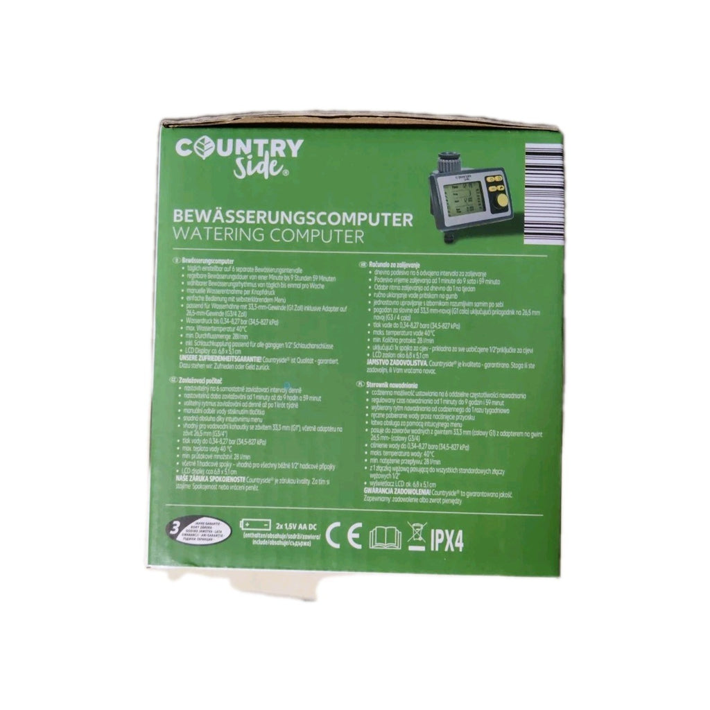 Country Side Bewässerungscomputer, Wasserzeitschaltuhr, LCD Display, NEU!