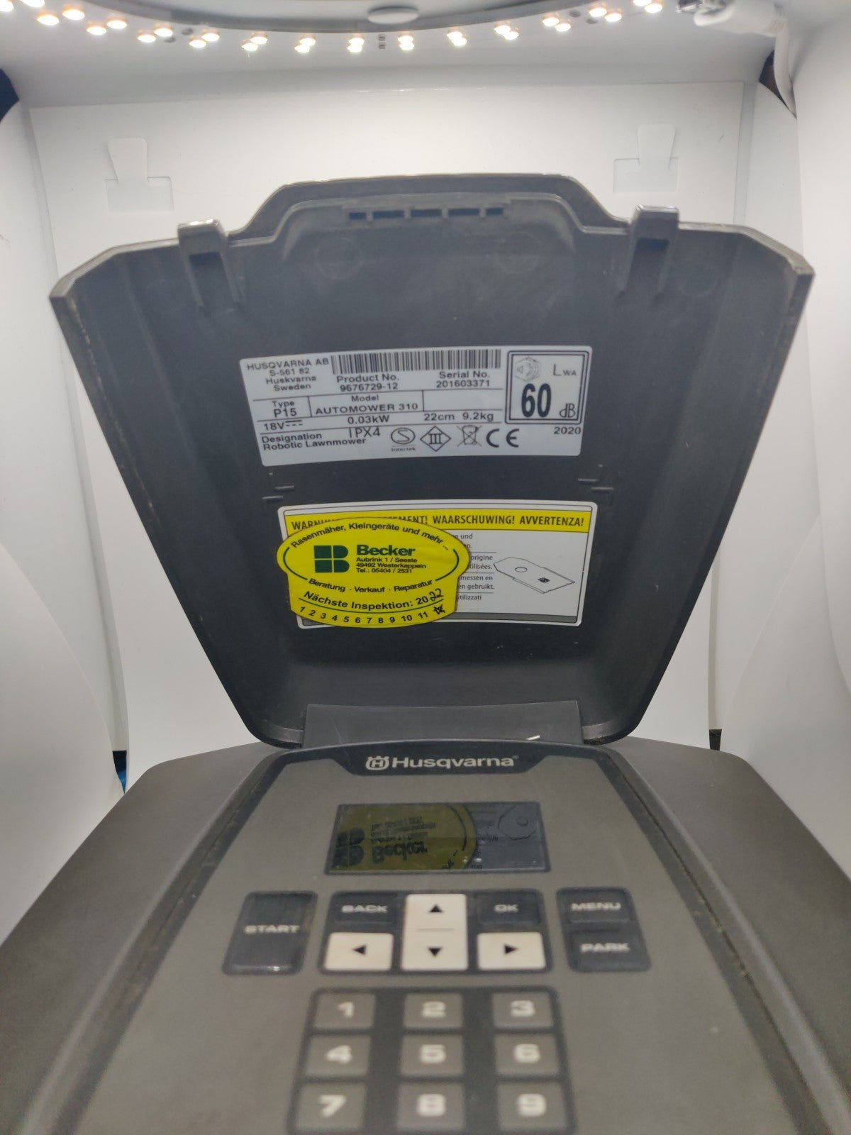 Husqvarna Automover 310 Bedieneinheit Mit Tastatur Und Stopptaster