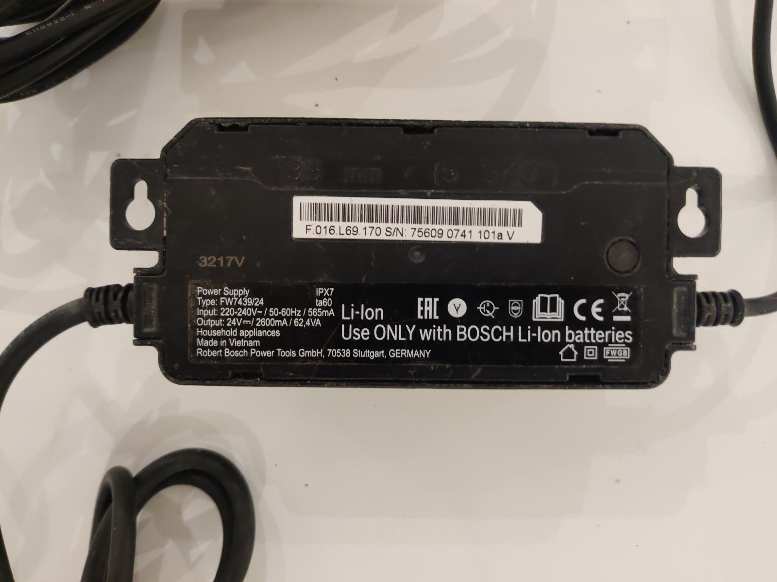 Original Bosch Indego Netzteil Gebraucht, Geprüft, Instandgesetzt, Funktional